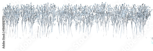 투명하고 섬세한 얼음 결정들이 빛을 반사하며 신비롭게 반짝이는 추상적인 겨울 배경으로, 차갑고 깨끗한 분위기를 연출하는 그래픽 디자인 요소입니다.