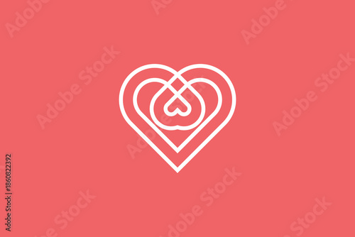 A simple yet beautiful love logo design. A super lovely with rounded edge.