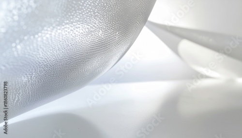Abstract Frosted Glass Texture with Soft Curves and Shadows
