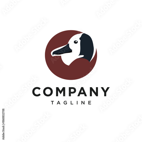 Letter O White-faced Whistling Logo Icon Vector