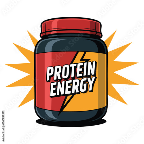 Protein containers isolated on white background sport food supplements concept supplements for muscle growth ideal for fitness nutrition and gym product visuals