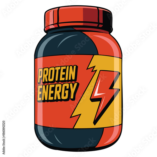 Supplements for muscle growth with protein containers isolated on white background sport food supplements concept ideal for fitness performance and nutrition themes