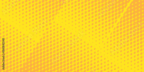 Best Retro comic yellow background raster gradient halftone  stock vector premium