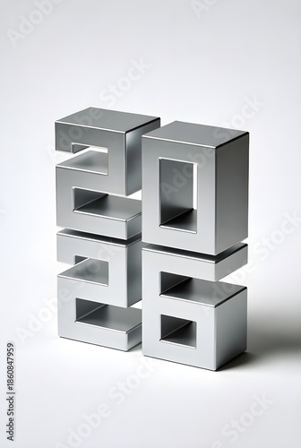 2026 number isolated on white background