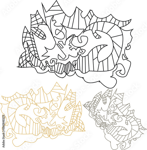 Abstract logo design vector illustration.