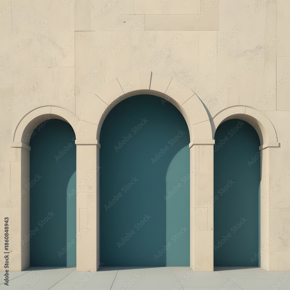 Fototapeta premium Minimal Arch Architecture Frame