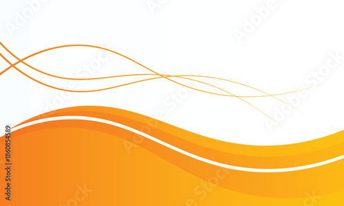 orange and white business wave banner background. overlapping vector waves background. vector Eps 10