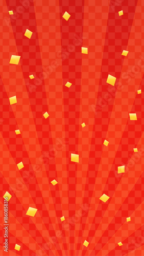 放射線の背景素材　格子柄ベクターイラスト