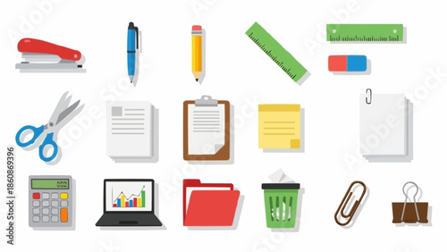 Office Supplies and Stationery Items for Work and Study.