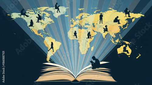Global connections and knowledge sharing through reading and technology worldwide