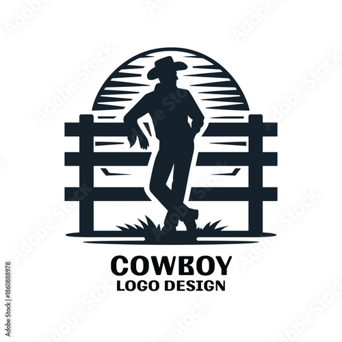Cowboy Vector Logo Design