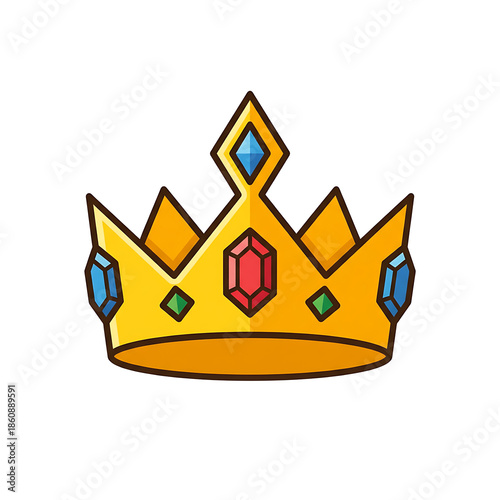 Golden Crown with Jewels.