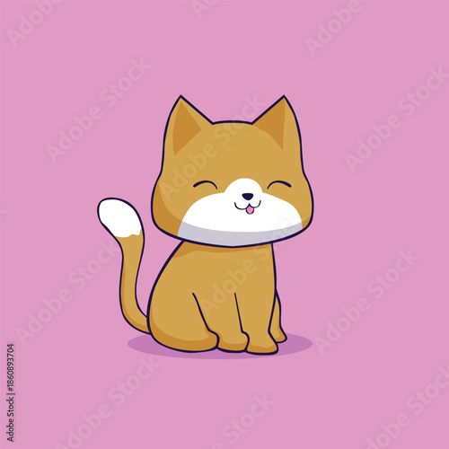 seamless pattern with funny cats