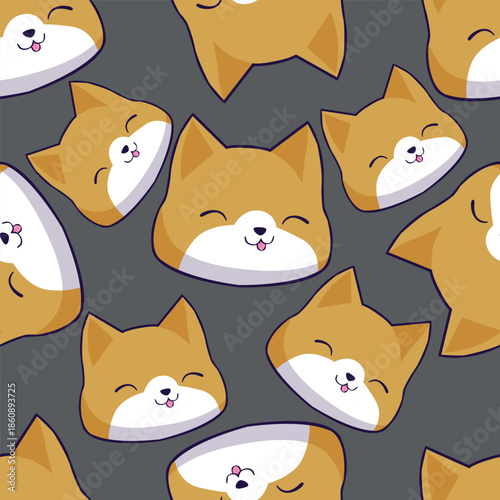 seamless pattern with cats