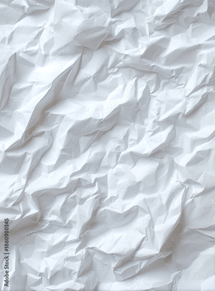 Fototapeta premium Crumpled white paper texture (26)