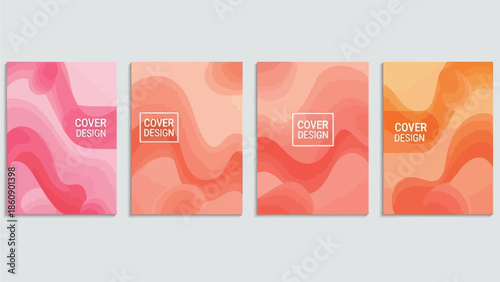 Vibrant Abstract Covers in Gradient Hues