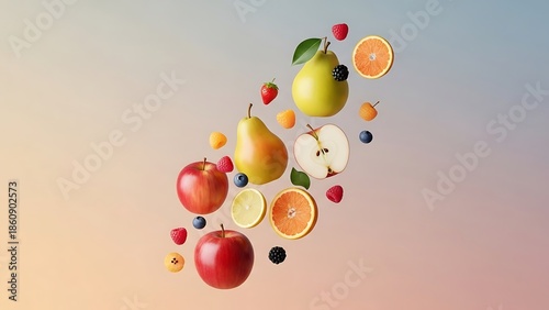 Fresh Fruit Assortment in Floating Arrangement