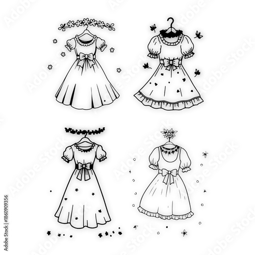 white and black silhoute desgine