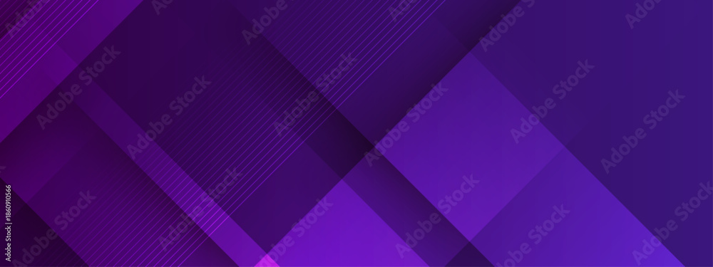 Obraz premium Displays an abstract background of purple geometric shapes and lines