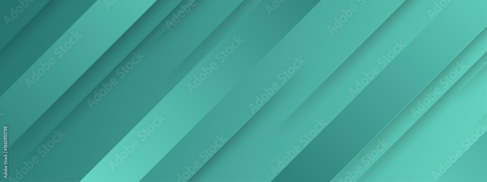 Obraz premium Abstract green lines forming an angled striped pattern