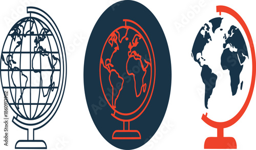 world Map silhouette and outline vector