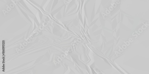 abstract white and gray parchment wrapping crumpled paper texture. creased page wrinkle retro rough distressed damage paper texture background.