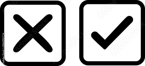 Check and cross markers