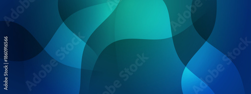 Abstract blue and teal background with rounded shapes suitable for graphic designs, social media posts, web backgrounds, and digital art creations
