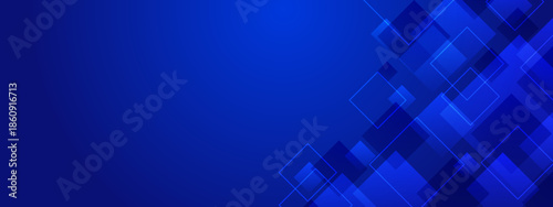 Abstract technology backdrop with overlapping squares in blue hues. Suitable for digital design projects, tech industry presentations, and modern website backgrounds