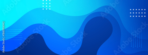 Blue abstract wavy background with white cross shapes. Perfect for medical presentations, social media posts, website backgrounds, and graphic design projects