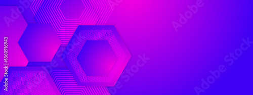 Hexagonal geometric shapes in pink and purple tones, perfect for modern and abstract design projects needing a trendy look