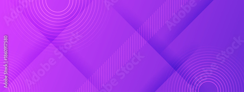Abstract violet gradient backdrop with circles and linear patterns. Ideal for modern designs, backgrounds, websites, prints, and digital art projects