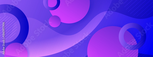 Violet blue gradient background with abstract circle shapes. Perfect for digital designs, backgrounds, prints, presentations, and web graphics