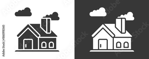 Home Icon Set Multiple Style Collection