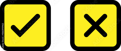 Check and cross markers