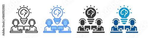 Innovation Icon Set Multiple Style Collection