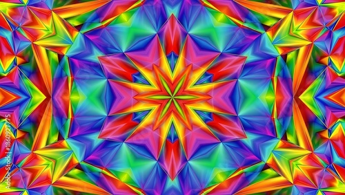 abstract background with colorful stars