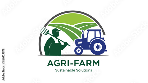 AgriFarm Sustainable Solutions Farmer Tractor Agriculture.