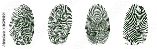 fingerprint vector illustration	