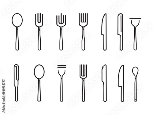 Cutlery set elegant design for dining