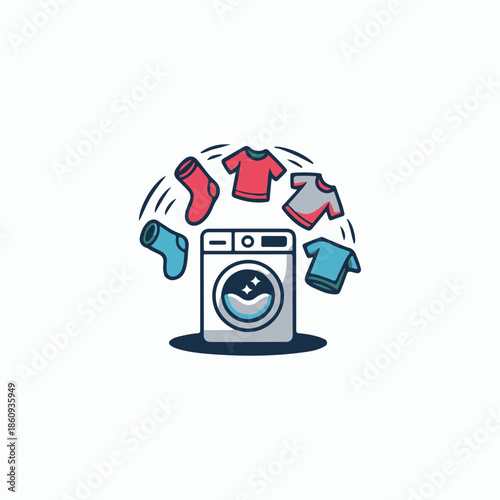 laundry vector illustration