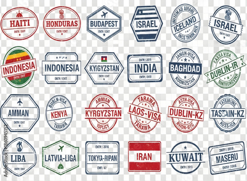 Passport stamp collection