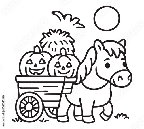 Bold and Easy Spooky Farm Coloring Pages KDP 