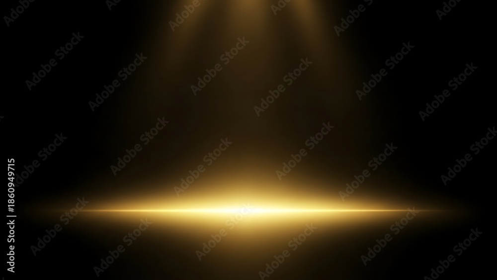 Obraz premium Valentine's day love shines bright with golden lights on a romantic night