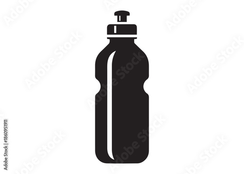 Water bottle icon, Water bottle silhouette vector