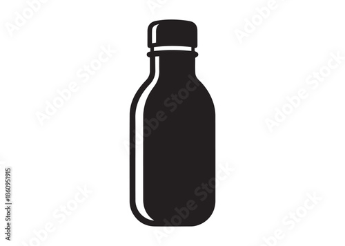 Water bottle icon, Water bottle silhouette vector