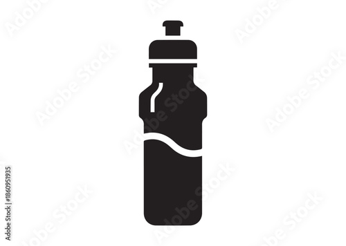 Water bottle icon, Water bottle silhouette vector