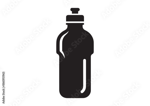 Water bottle icon, Water bottle silhouette vector