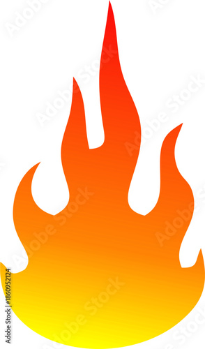 Set of fire flame vector icons. Collection of fire and flame icons. Bonfire icons, flaming elements