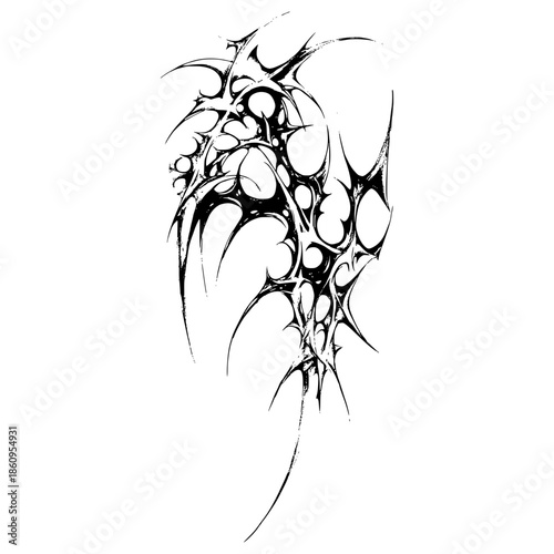 Black Cybersigil Vector Design